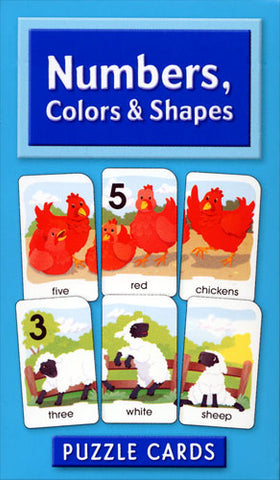 SCHOOL ZONE - Numbers, Colors and Shapes Puzzle Cards