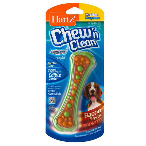 HARTZ - Chew 'N Clean Dental Duo Dog Chew and Toy Small/Medium