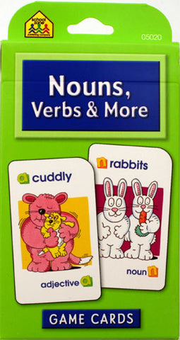 SCHOOL ZONE - Nouns, Verbs & More Game Cards