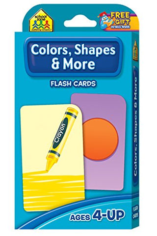 SCHOOL ZONE - Colors, Shapes and More Flash Cards