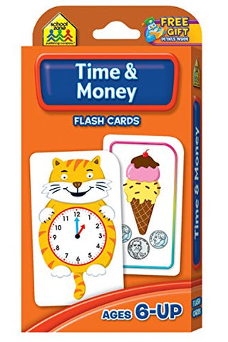 SCHOOL ZONE - Time and Money Flash Cards