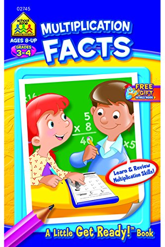 SCHOOL ZONE - Multiplication Facts Little Get Ready! Book