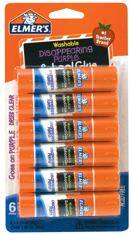 ELMER'S - Disappearing Purple School Glue Sticks