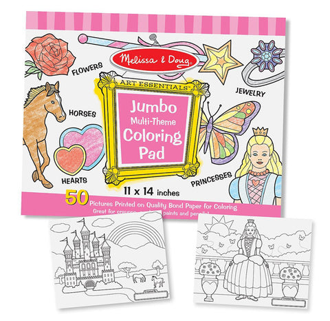 MELISSA & DOUG - Jumbo Coloring Pad in Pink