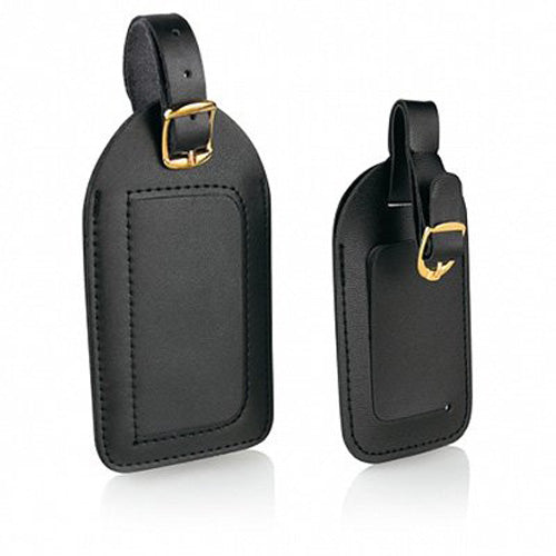 TRAVEL SMART - Deluxe Vinyl Luggage Tag Black