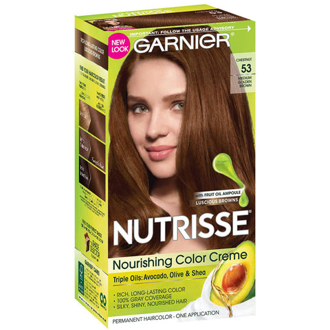 GARNIER - Nutrisse Nourishing Color Creme 53 Medium Golden Brown