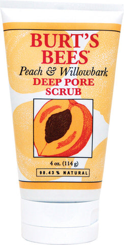 BURT'S BEES - Deep Pore Scrub Peach and Willowbark
