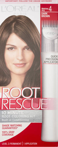 L'OREAL - Root Rescue Hair Color 4 Dark Brown