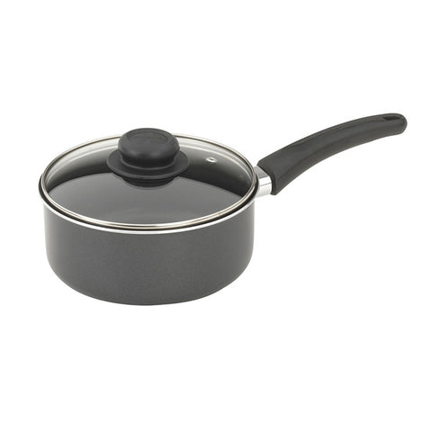 GOOD COOK - Classic Non-Stick Sauce Pan with Glass Lid