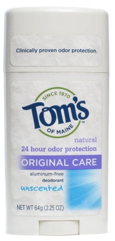 Toms Of Maine Original Care Deodorant Stick Unscented