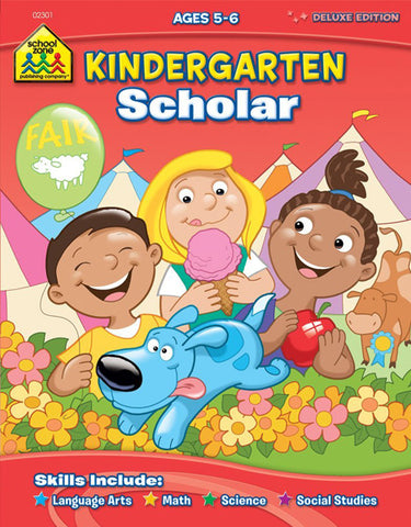 SCHOOL ZONE - Kindergarten Scholar Workbook