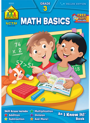 SCHOOL ZONE - Math Basics 3 Workbook