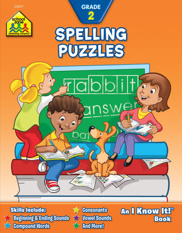 SCHOOL ZONE - Spelling Puzzles 2 Workbook