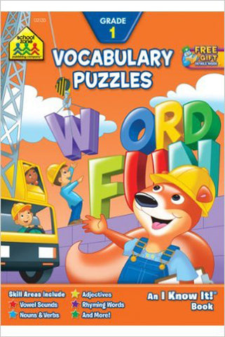SCHOOL ZONE - Vocabulary Puzzles 1 Workbook