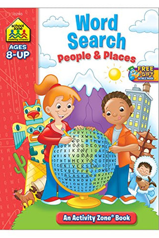 SCHOOL ZONE - Word Search People & Places Activity Zone Workbook