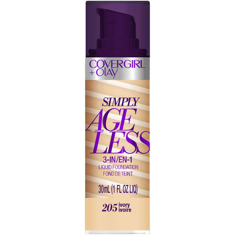 COVERGIRL - Simply Ageless 3-in-1 Liquid Foundation Ivory 205