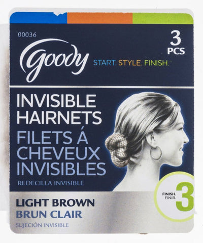 GOODY - Hair Nets Light Brown
