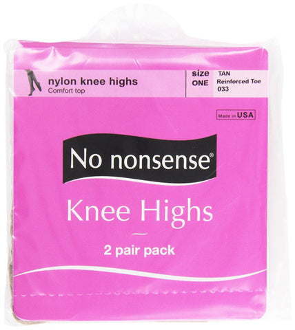 NO NONSENSE - Knee High Reinforced Toe Tan One Size