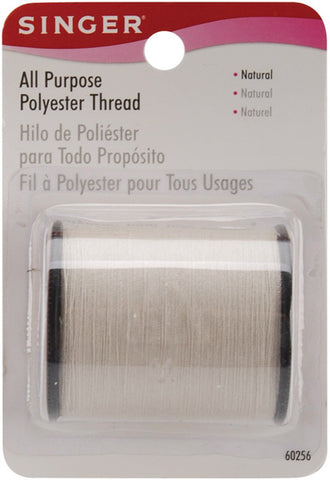 SINGER - All Purpose Polyester Thread Natural