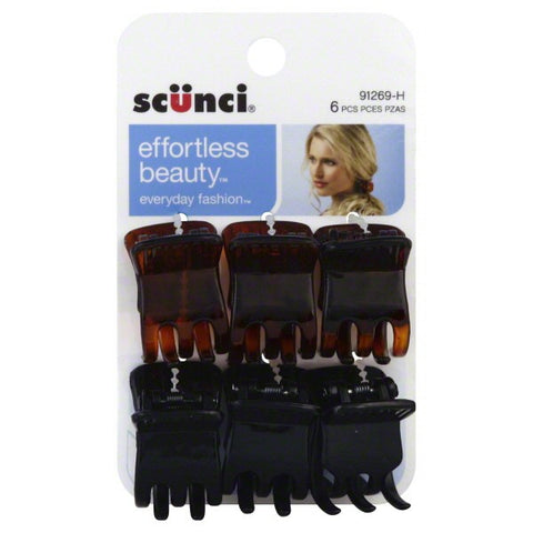 SCUNCI - Effortless Beauty Everyday Fashion Jaw Clips Assorted