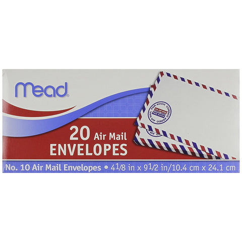 MEAD - #10 Air Mail Envelopes 4.13" x 9.5"