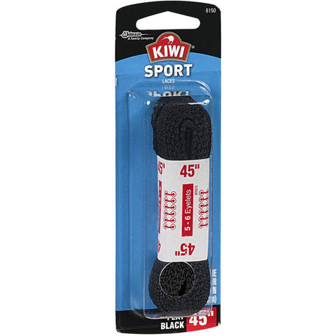 KIWI - Sport Laces Flat Black 45"