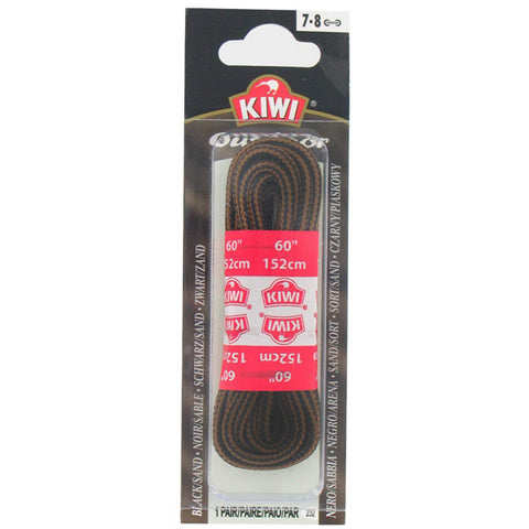 KIWI - Black & Sand Outdoor Shoe Laces 60"