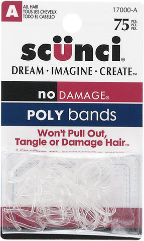 SCUNCI - Clear No Damage Mini Poly Bands