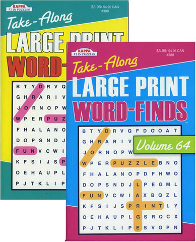 KAPPA - Take Along Large Print Word Finds Puzzle Book