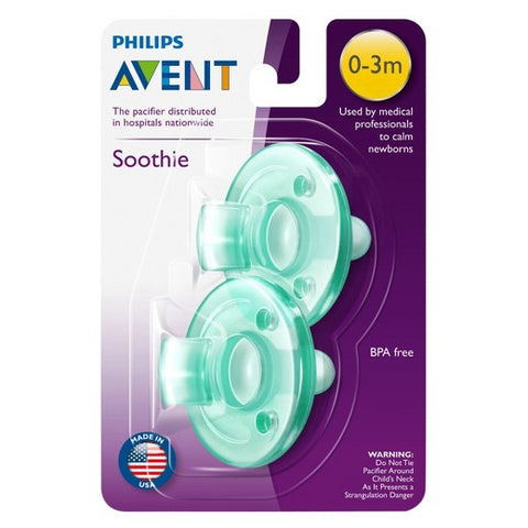 PHILIPS AVENT -Soothie Pacifier 0-3 Months Assorted Colors