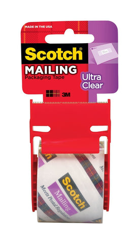 SCOTCH - Ultra Clear Mailing Packaging Tape