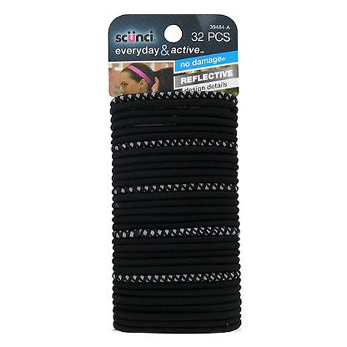 SCUNCI - Everyday and Active No Damage Reflective/Solid Elastics