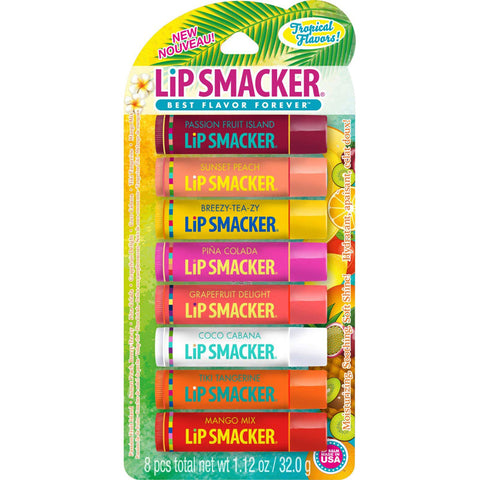 LIP SMACKER - Tropical Flavors Lip Balm Party Pack