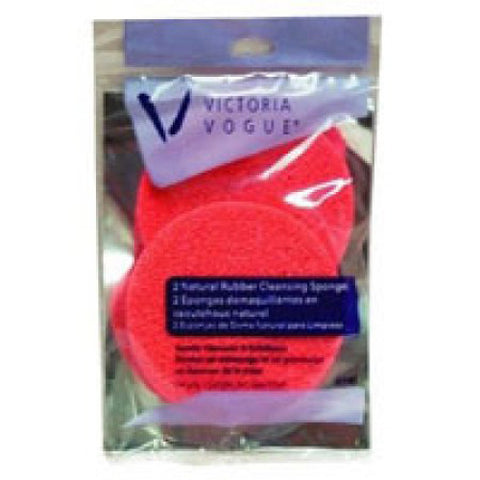 VICTORIA VOGUE - Red Rubber Sponge for Cleansing Round