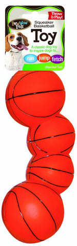 BOW WOW - Basketball Vinyl Squeaky Dog Toy
