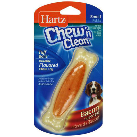 HARTZ - Chew 'n Clean Small Bone Bacon Flavor Dog Toy