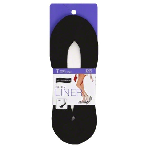 NO NONSENSE - Shoe Liner Perfect Edge Black