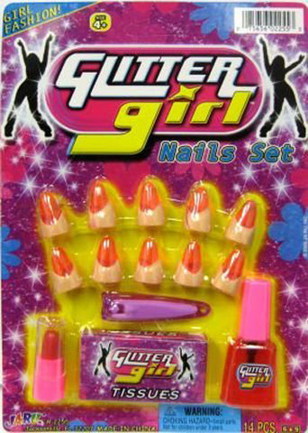JA-RU - Glitter Girl Nails Set