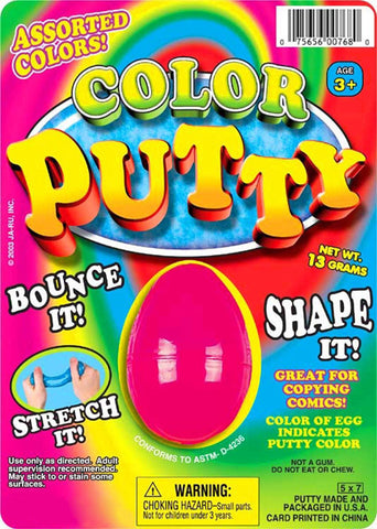 JA-RU - Hot Color Silly Putty 5"x7"