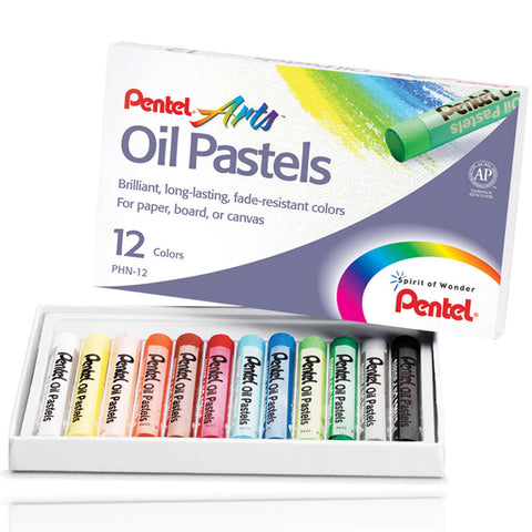 PENTEL ARTS - Oil Pastel Set With Carrying Case Assorted