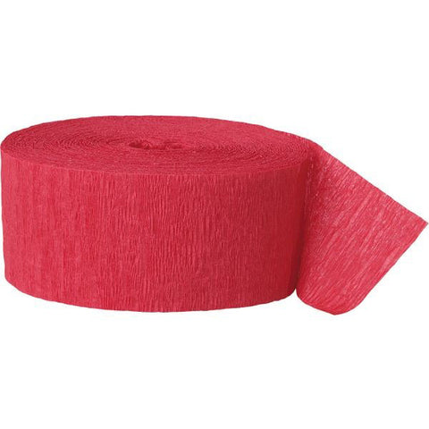 UNIQUE - Red Crepe Paper Streamers