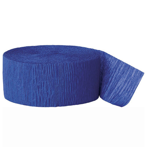 UNIQUE - Royal Blue Crepe Paper Streamers
