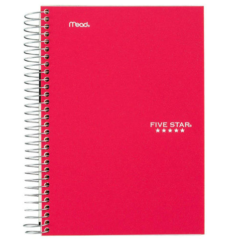 MEAD - Five Star Personal Wirebound College Ruled Notebook 5" x 7"