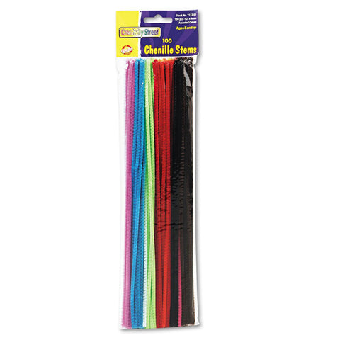 CREATIVITY - Chenille Stems 4mm x 12in. Assorted Colors