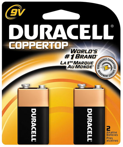 DURACELL - CopperTop 9V Alkaline Batteries