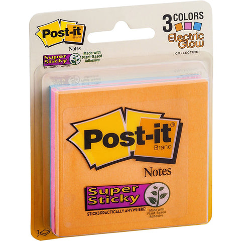 POST-IT - Super Sticky Note 3" x 3" Assorted