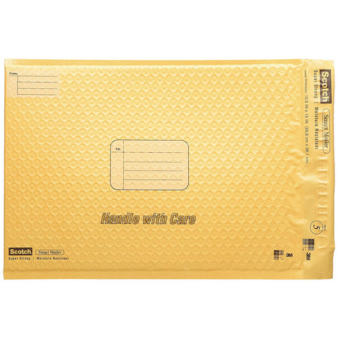 SCOTCH - Smart Plastic Coated Bubble Mailer Yellow #5