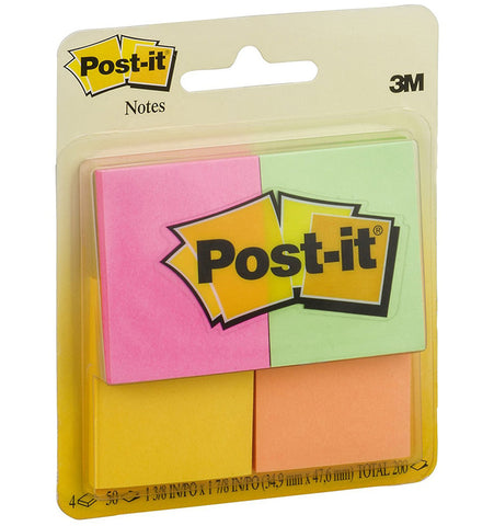 POST-IT - Notes, 1.5 in x 2 in, Cape Town Collection