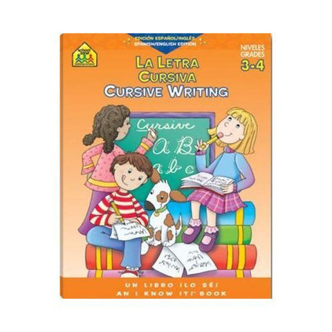 SCHOOL ZONE - Workbook Cursive Write Bilingual