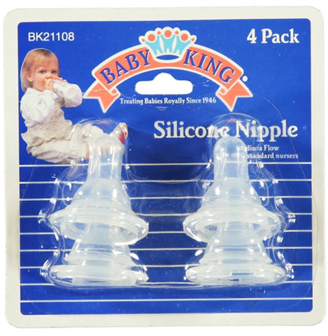 BABY KING - Silicone Nipples, One Color, One Size -